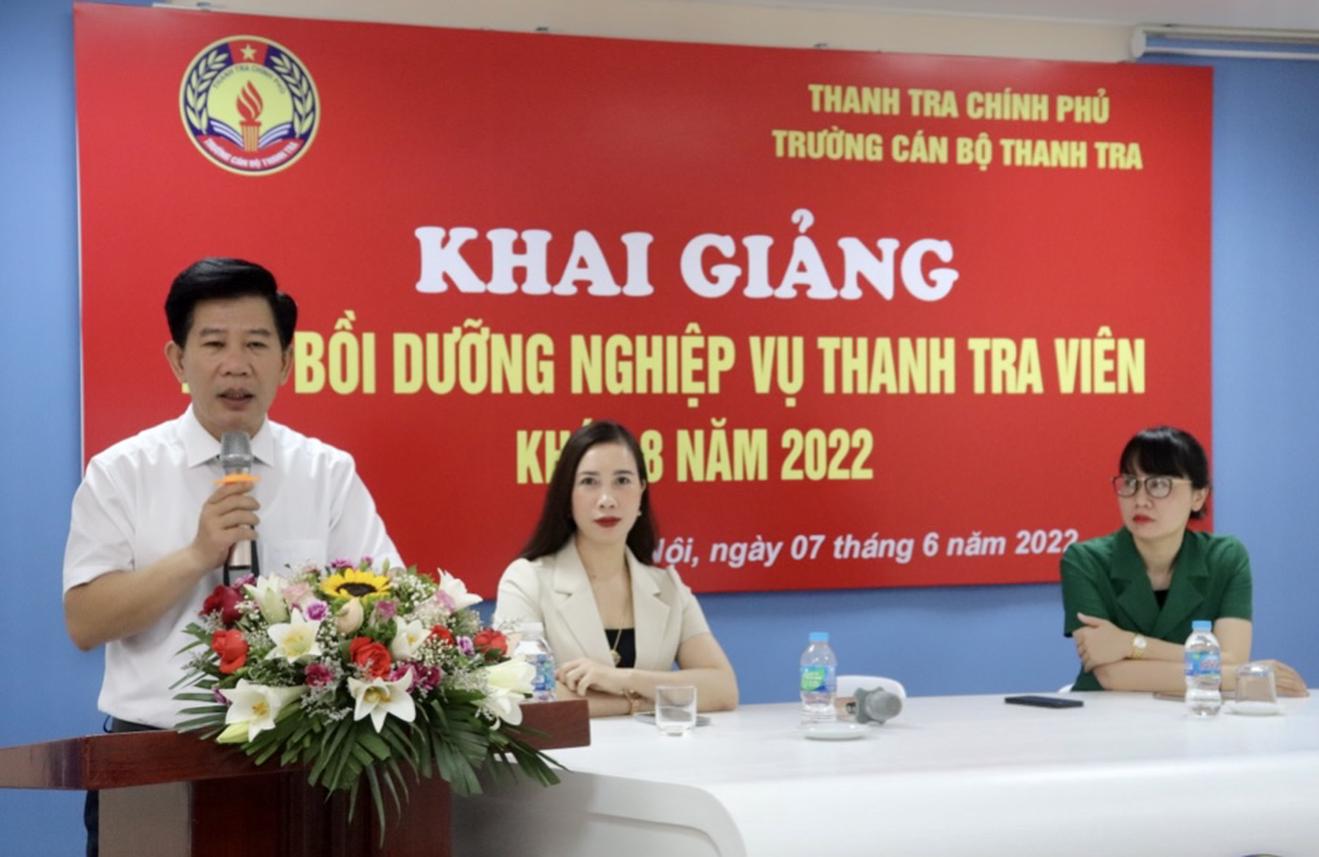 Khai giảng lớp Bồi dưỡng nghiệp vụ Thanh tra viên K08-2022