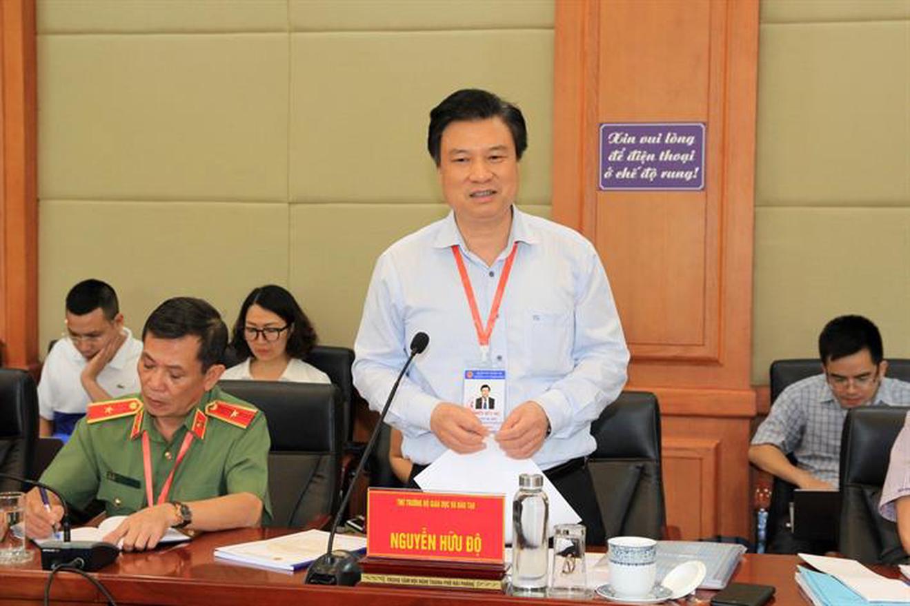 Đoàn kiểm tra số 1 của Ban Chỉ đạo quốc gia Kỳ thi tốt nghiệp THPT năm 2022 kiểm tra tại Hải Phòng