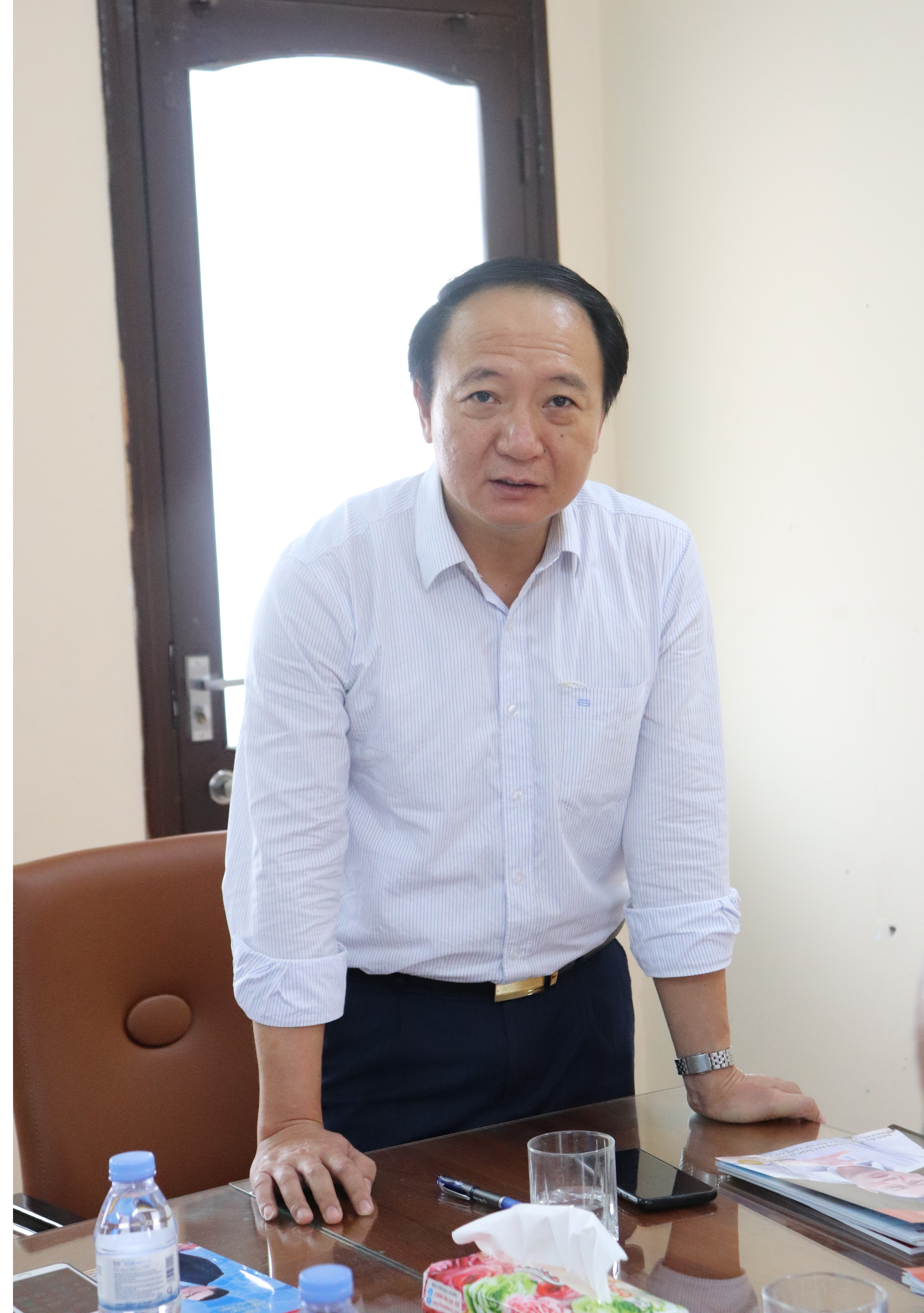 Ông Nguyễn Duy Lợi, Tổng Biên tập Tạp chí Khoa học xã hội Việt Nam. (Ảnh: Minh Nguyệt)