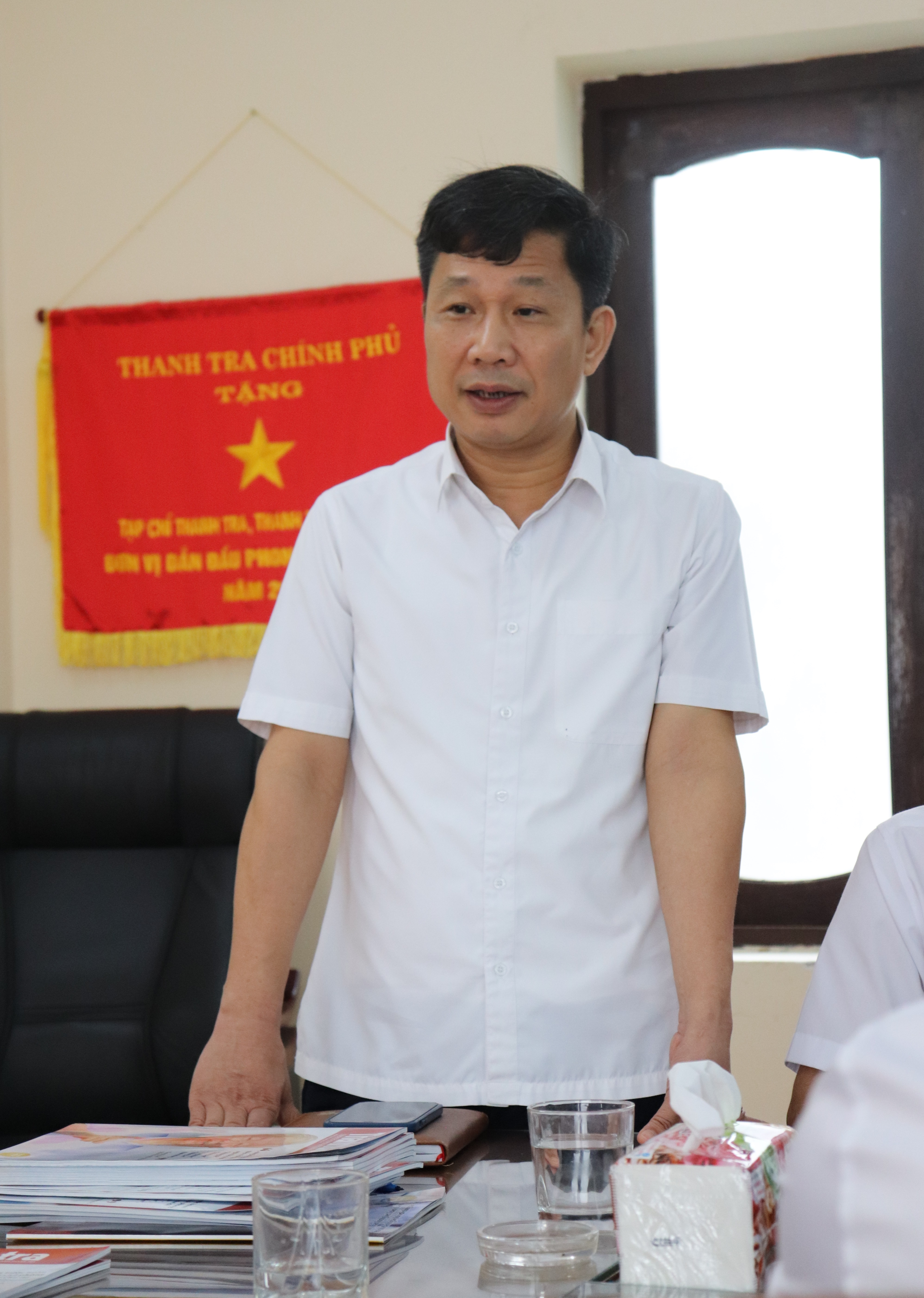 Ông Đào Trung Kiên, Tổng Biên tập Tạp chí Thanh tra. (Ảnh: Minh Nguyệt)