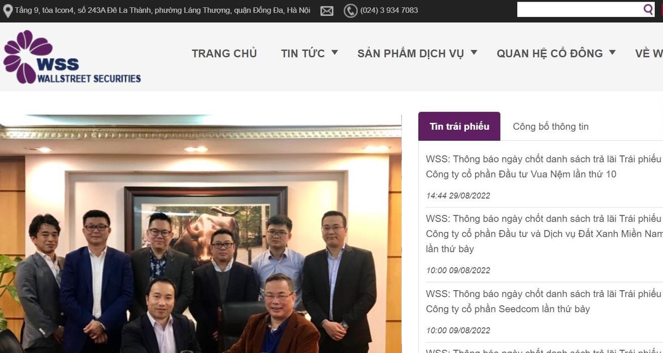 Ủy ban Chứng khoán Nhà nước cần sớm thanh tra Công ty Chứng khoán Phố Wall