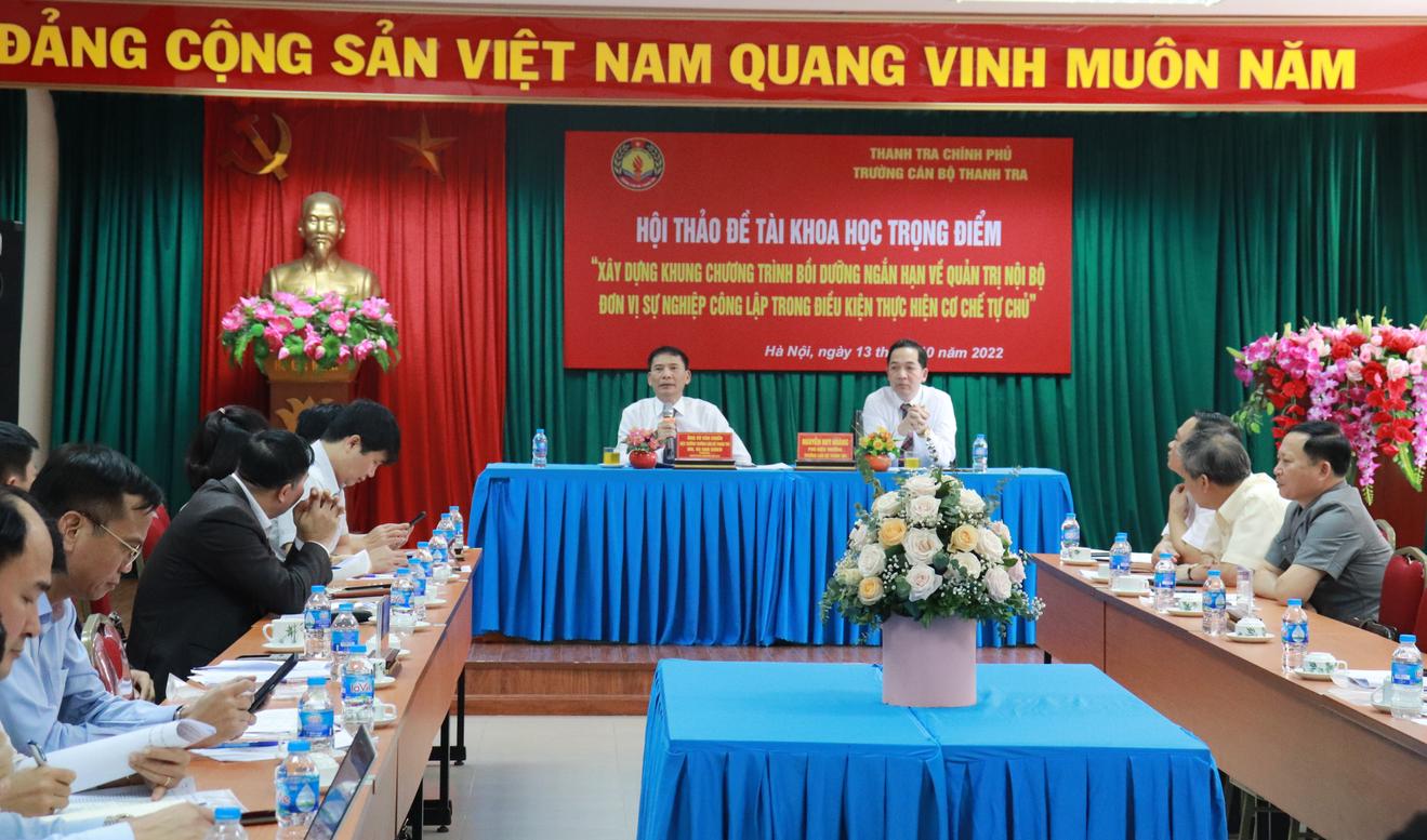 Quản trị nội bộ của đơn vị sự nghiệp công lập trong điều kiện thực hiện cơ chế tự chủ