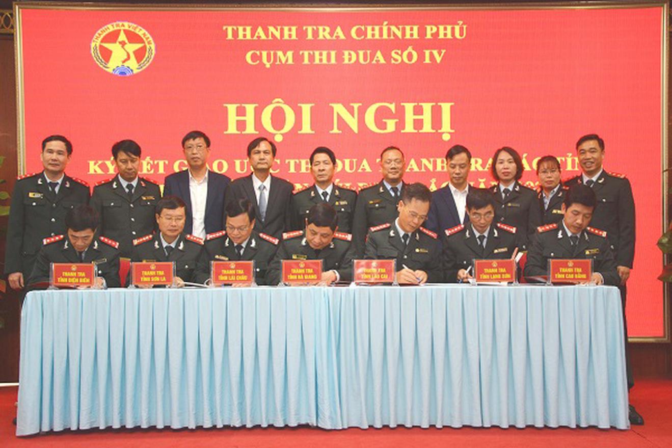Ký kết giao ước thi đua Thanh tra các tỉnh biên giới miền núi phía Bắc