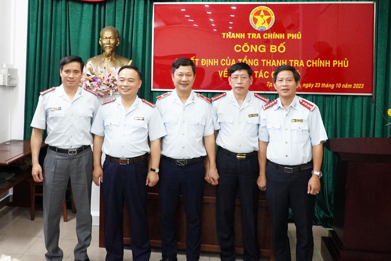Tập thể lãnh đạo Cục III - Thanh tra Chính phủ (Ảnh: PV-BT)