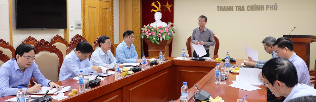 Công tác thẩm định của Vụ Giám sát được Lãnh đạo Thanh tra Chính phủ đánh giá cao