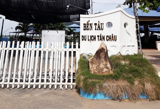 Bến tàu du lịch Tân Châu. ảnh: Internet