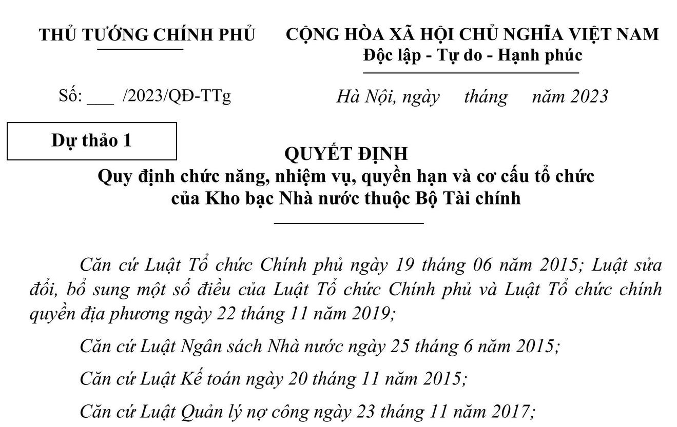Đề xuất bổ sung nhiệm vụ “tiếp công dân” cho Kho bạc Nhà nước