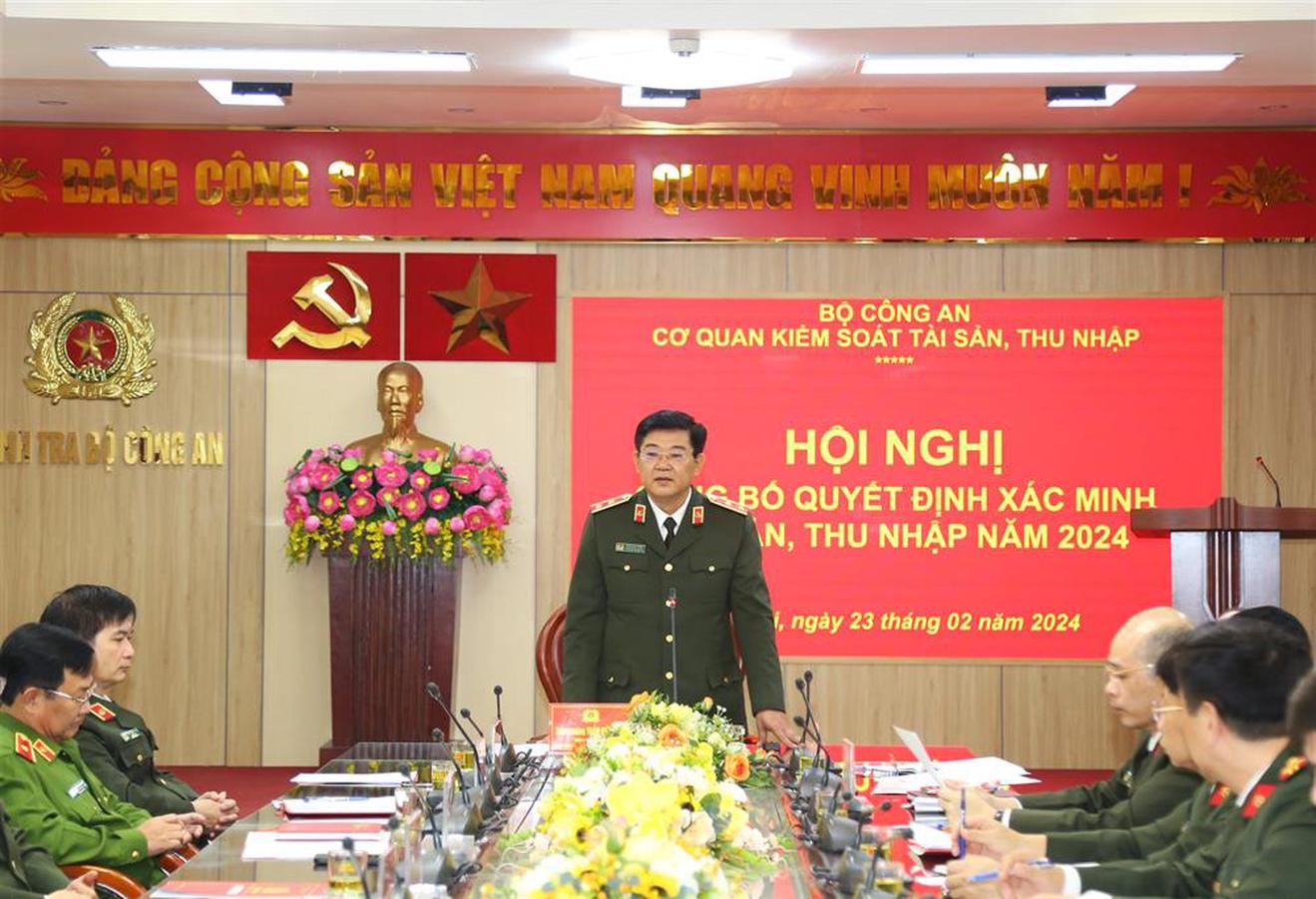 8 trưởng phòng thuộc Bộ Công an được xác minh tài sản, thu nhập