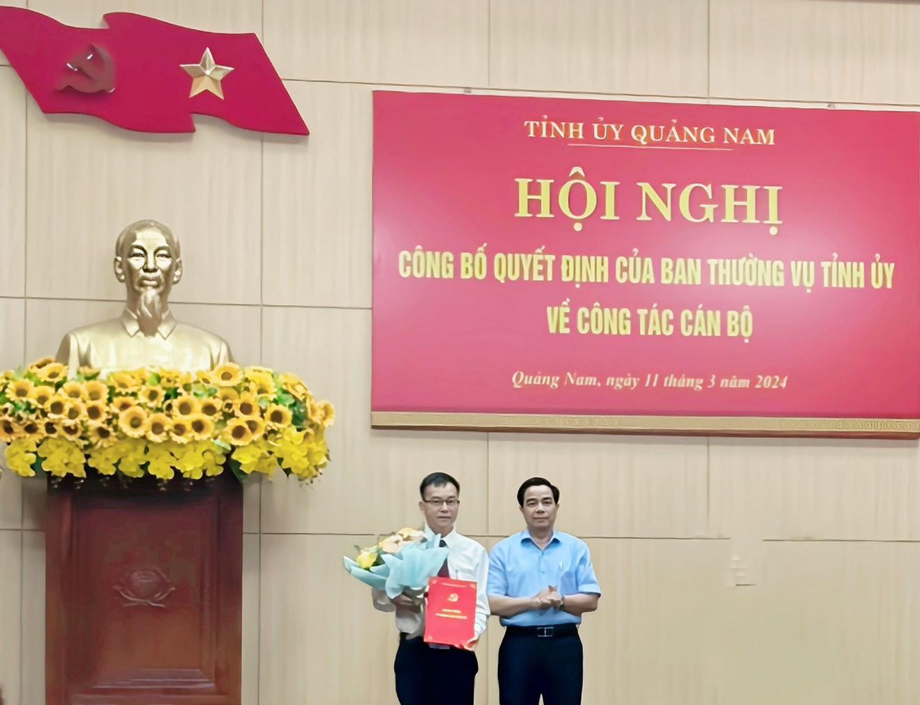 Quảng Nam: Điều động Phó Chánh Thanh tra tỉnh làm Phó Chánh Văn phòng Tỉnh ủy