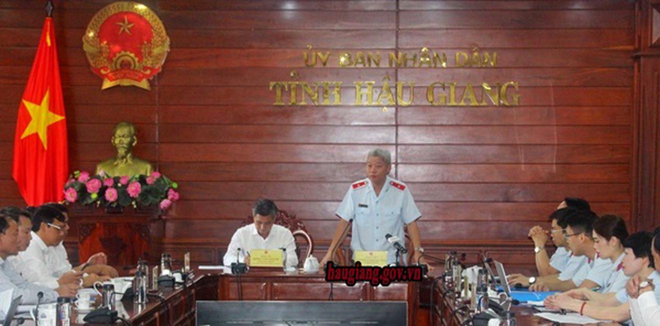 Công bố quyết định thanh tra tại tỉnh Hậu Giang