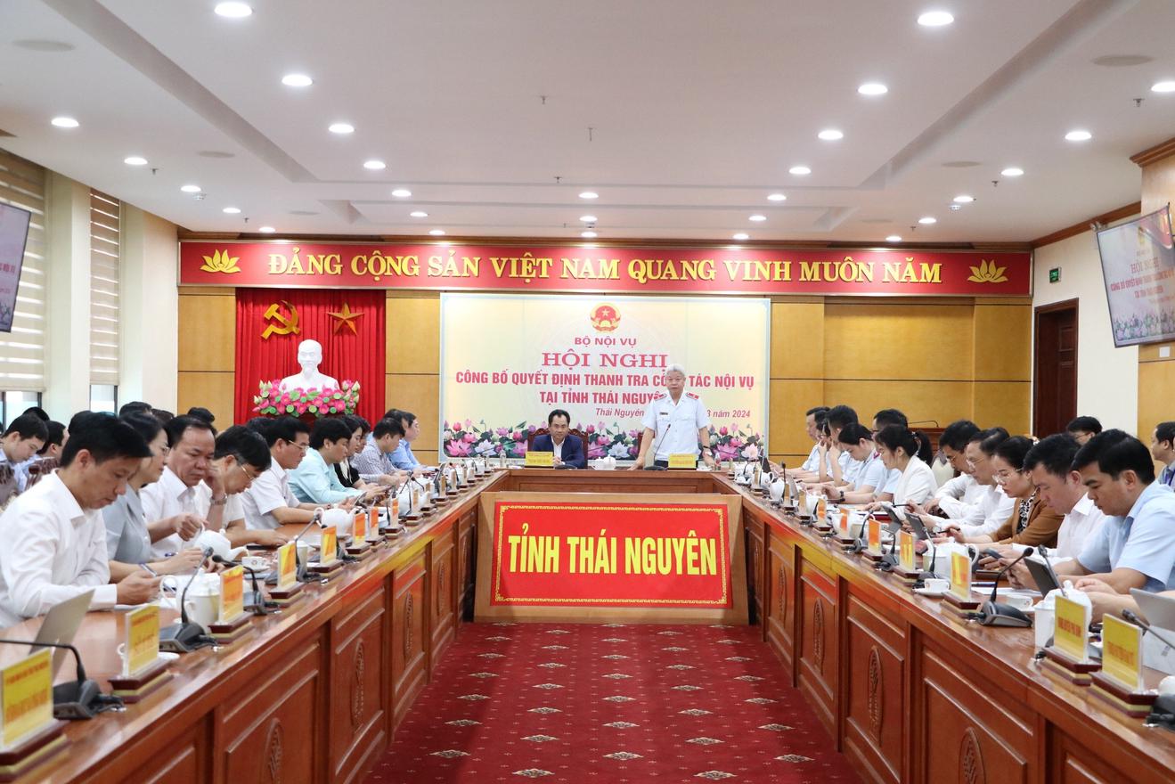 Công bố quyết định thanh tra tại tỉnh Thái Nguyên