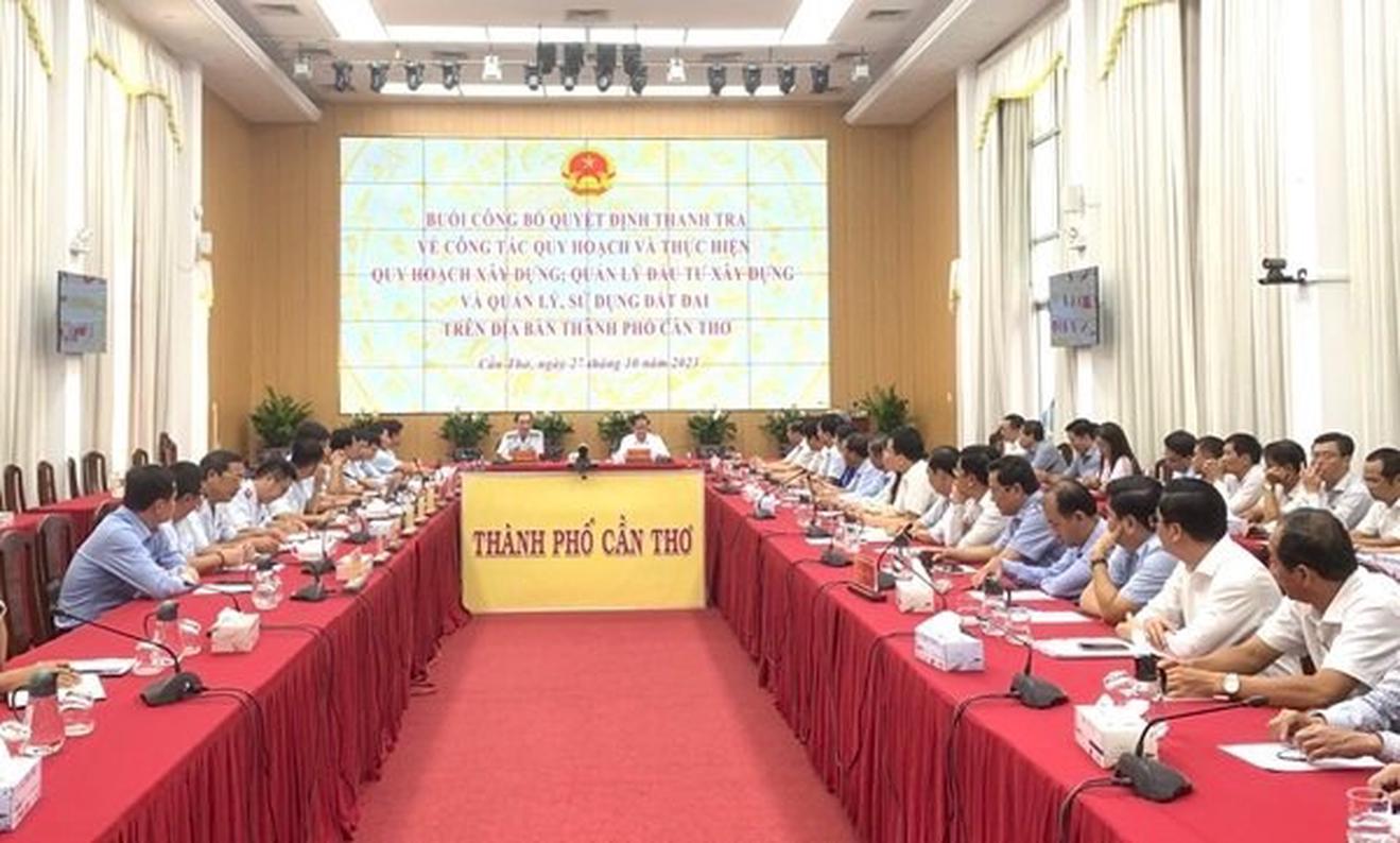 Thanh tra Chính phủ gia hạn thời gian thanh tra tại Cần Thơ thêm 20 ngày