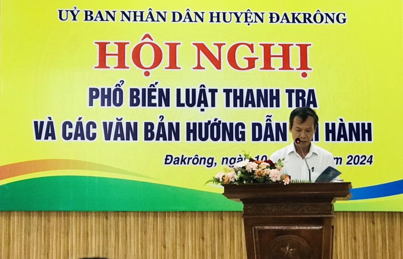 Quảng Trị: Tăng cường tuyên truyền, phổ biến về Luật Thanh tra