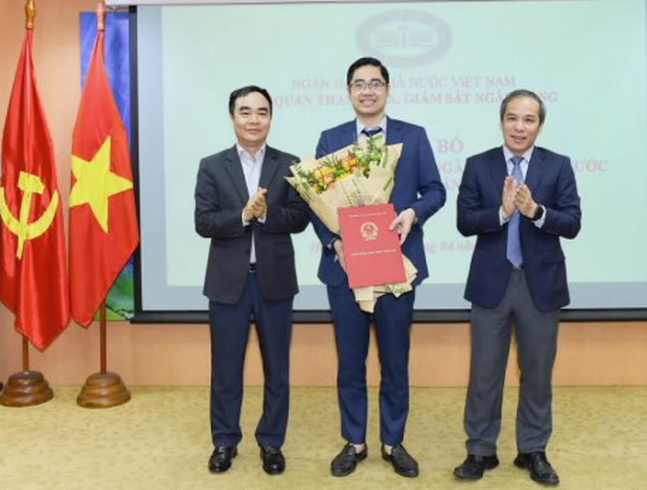 Giao, bổ nhiệm ba lãnh đạo cấp vụ thuộc Cơ quan Thanh tra, giám sát ngân hàng