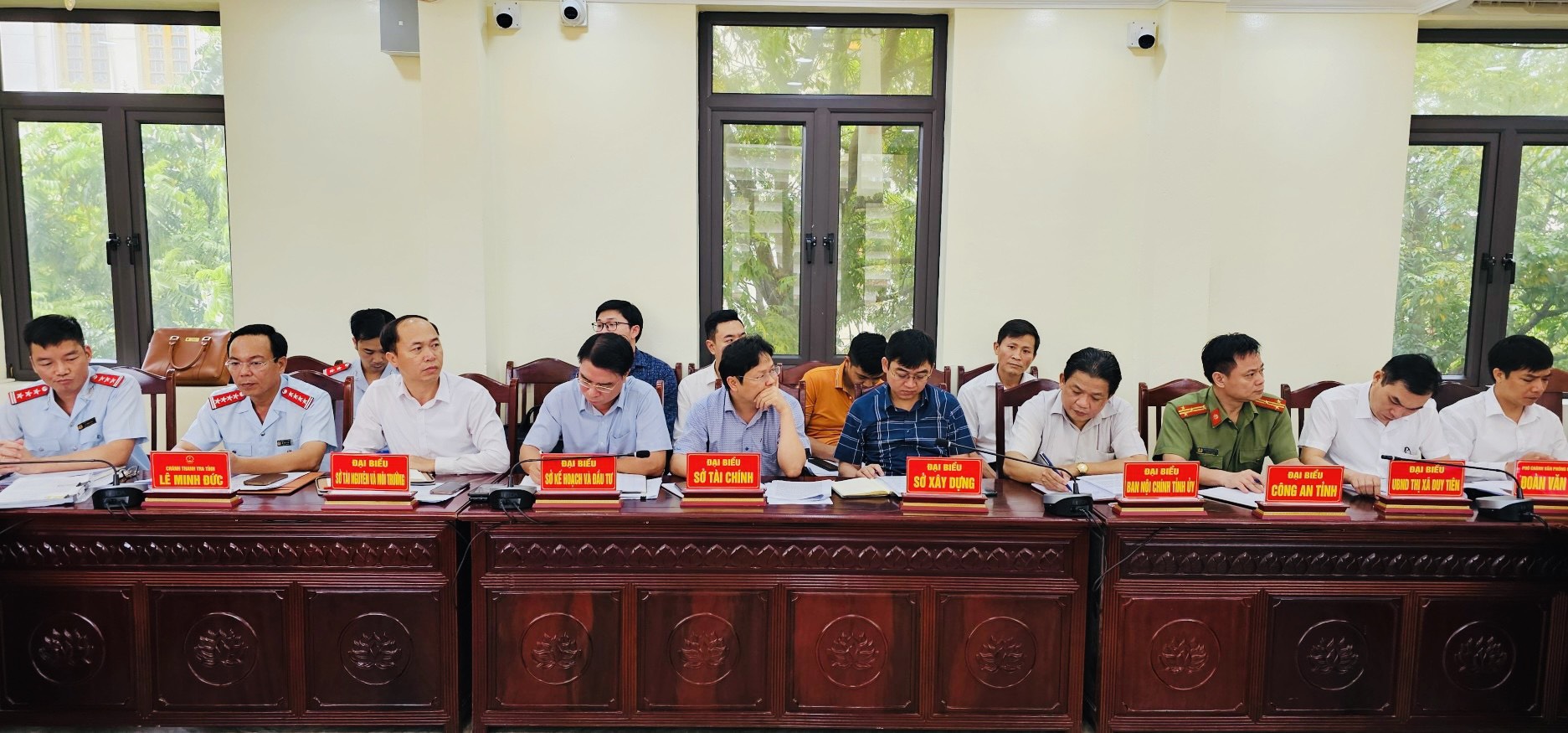 Đại diện sở, ngành của tỉnh Hà Nam tham dự buổi tiếp dân