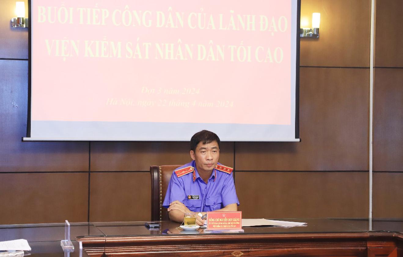 Lãnh đạo Viện kiểm sát nhân dân tối cao tiếp công dân