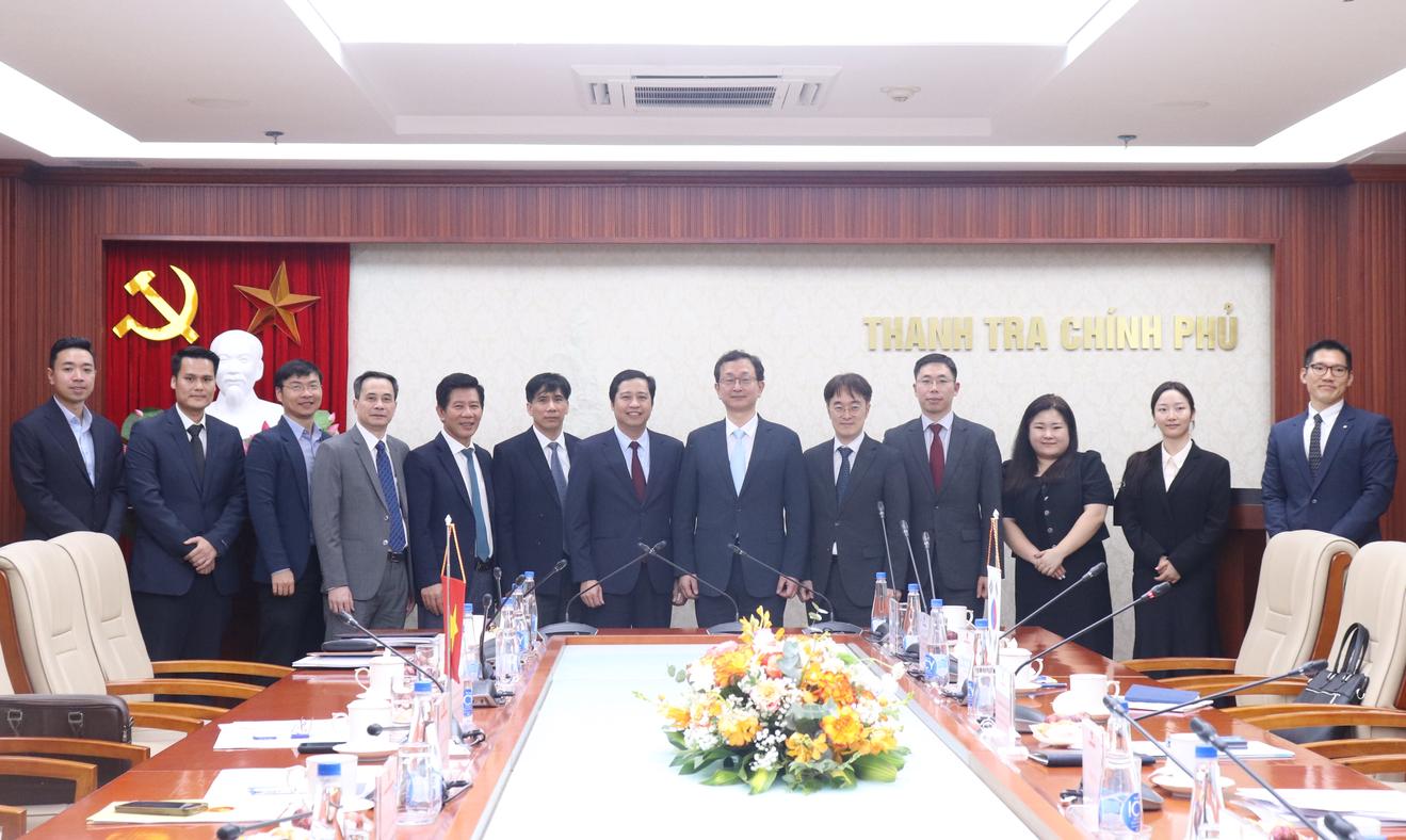 Tăng cường quan hệ hợp tác giữa Thanh tra Chính phủ với Ủy ban Chống tham nhũng và Quyền công dân Hàn Quốc