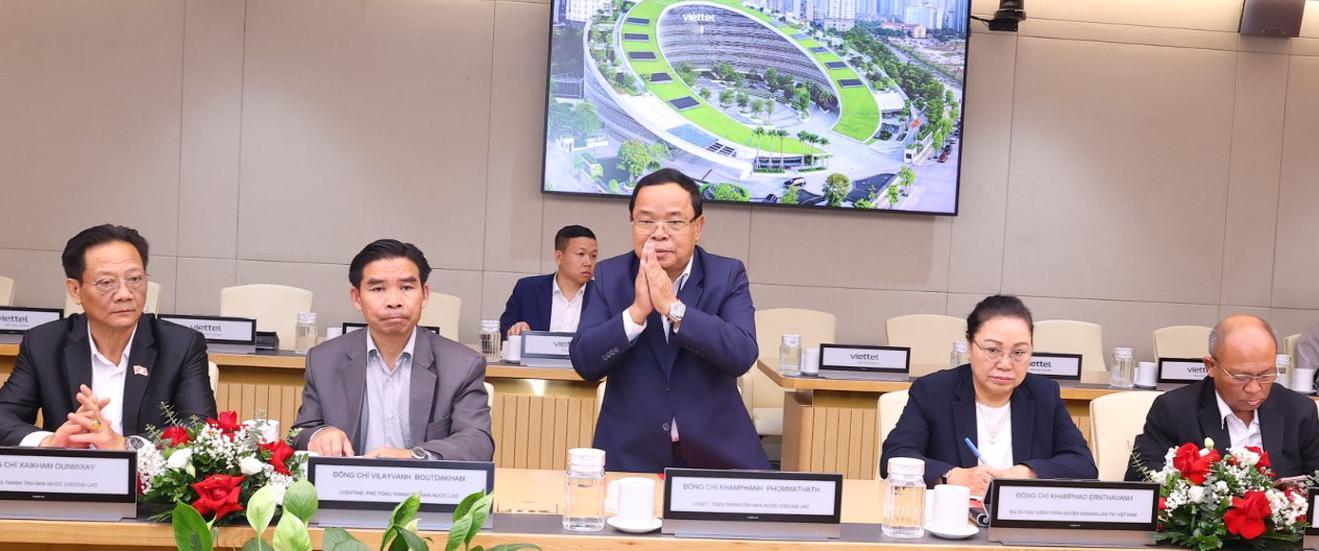 Đoàn Đại biểu Cấp cao Thanh tra Nhà nước Lào làm việc tại Viettel