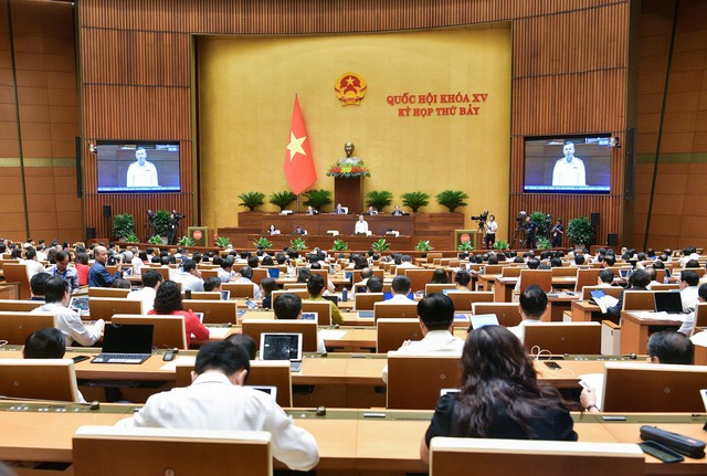 Ảnh minh họa toàn cảnh Kỳ họp thứ 7, Quốc hội Khóa XV. Nguồn: Chinhphu.vn