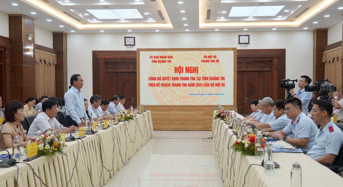 Bộ Nội vụ: Thanh tra công tác bổ nhiệm và tổ chức bộ máy hành chính tại Quảng Trị