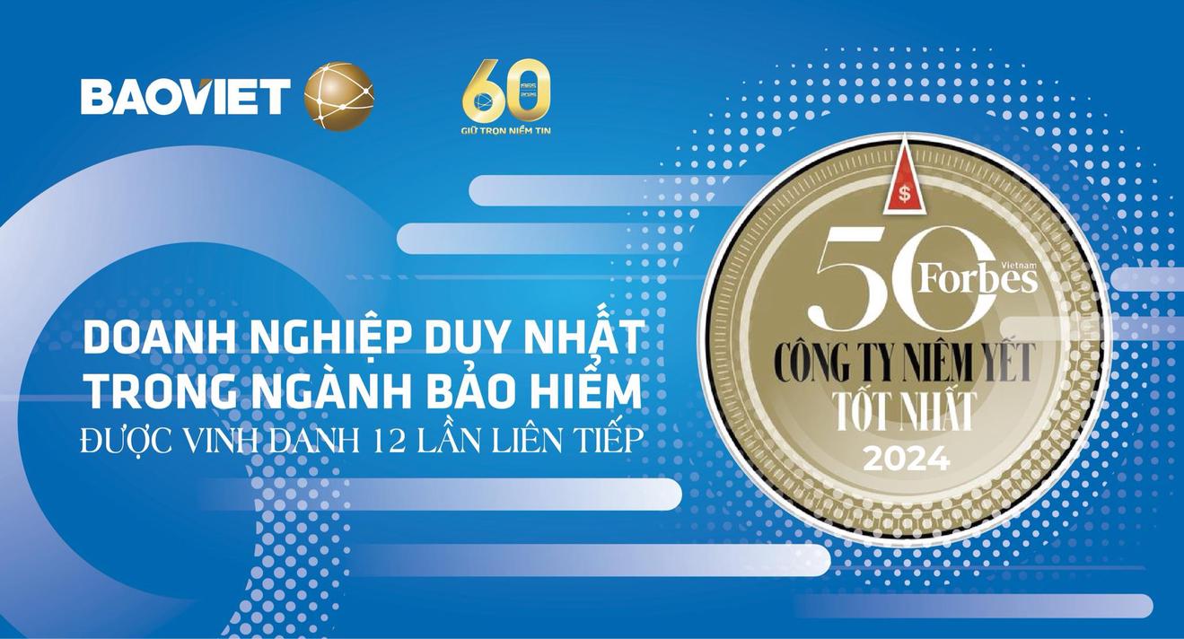 Bảo Việt vào “Danh sách 50 công ty niêm yết tốt nhất Việt Nam” của Forbes