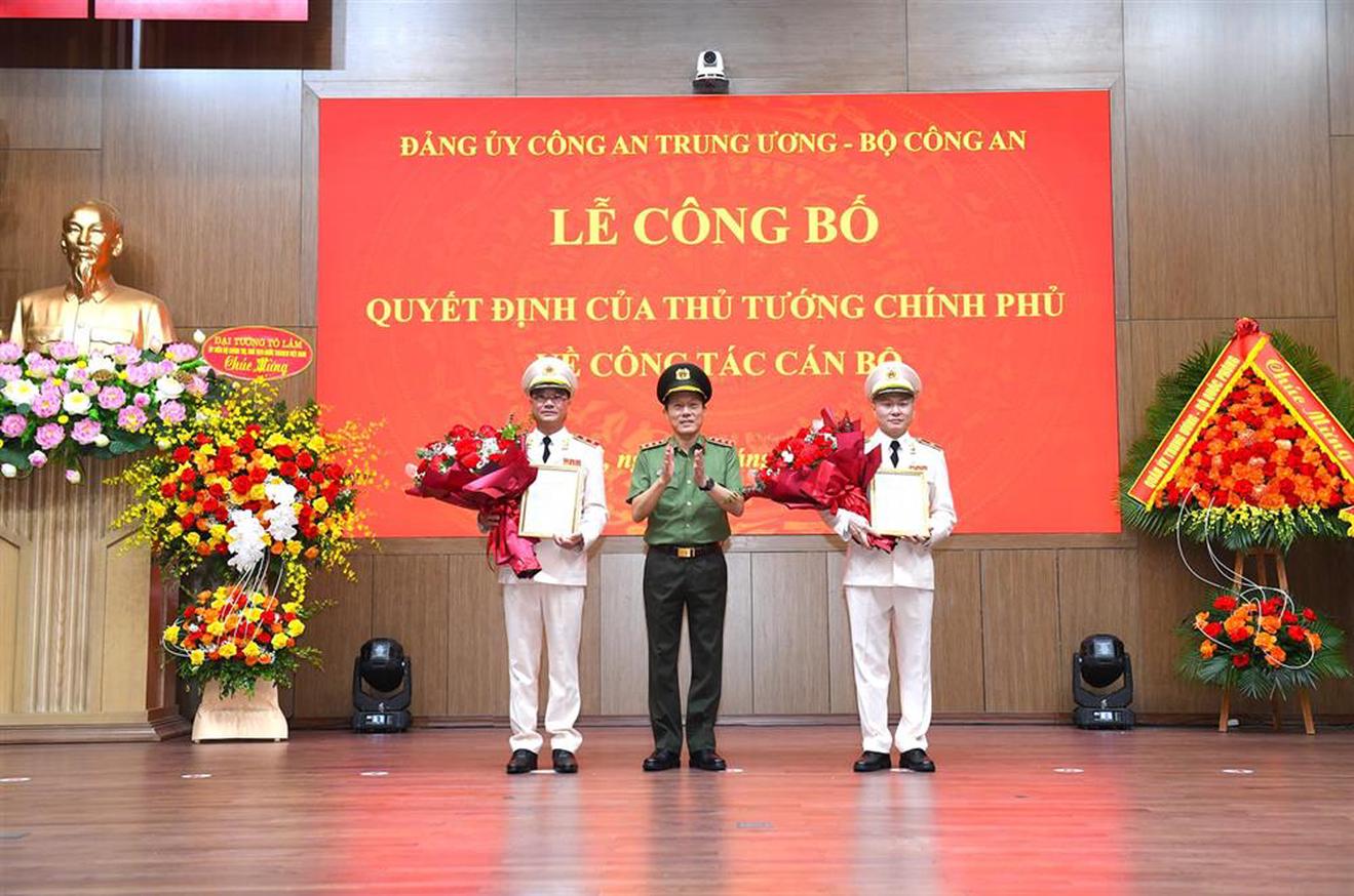 Bổ nhiệm 2 Thứ trưởng Bộ Công an