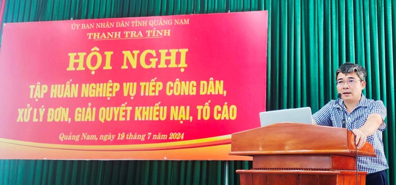 Tập huấn nghiệp vụ xử lý đơn và giải quyết khiếu nại, tố cáo