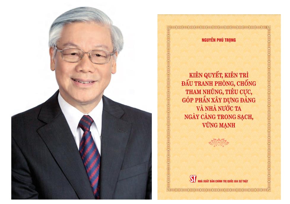 “Xét đến ngọn ngành mọi sự trên đời này cũng đều là vấn đề con người, do con người, vì con người mà ra. Bởi vậy để phòng, chống tham nhũng, tiêu cực có hiệu quả, thì trước tiên mỗi cán bộ chúng ta hãy nêu cao tinh thần trách nhiệm và dũng khí trước Đảng, trước nhân dân; gương mẫu, đi đầu trong lãnh đạo, chỉ đạo, triển khai thực hiện và chấp hành thật tốt các quy định về phòng, chống tham nhũng, tiêu cực” – Tổng Bí thư viết ở phần thứ nhất của cuốn sách.