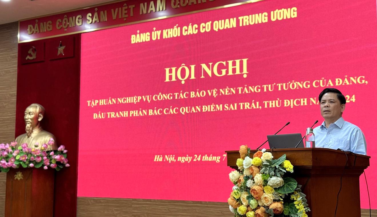 Tập huấn nghiệp vụ công tác bảo vệ nền tảng tư tưởng 