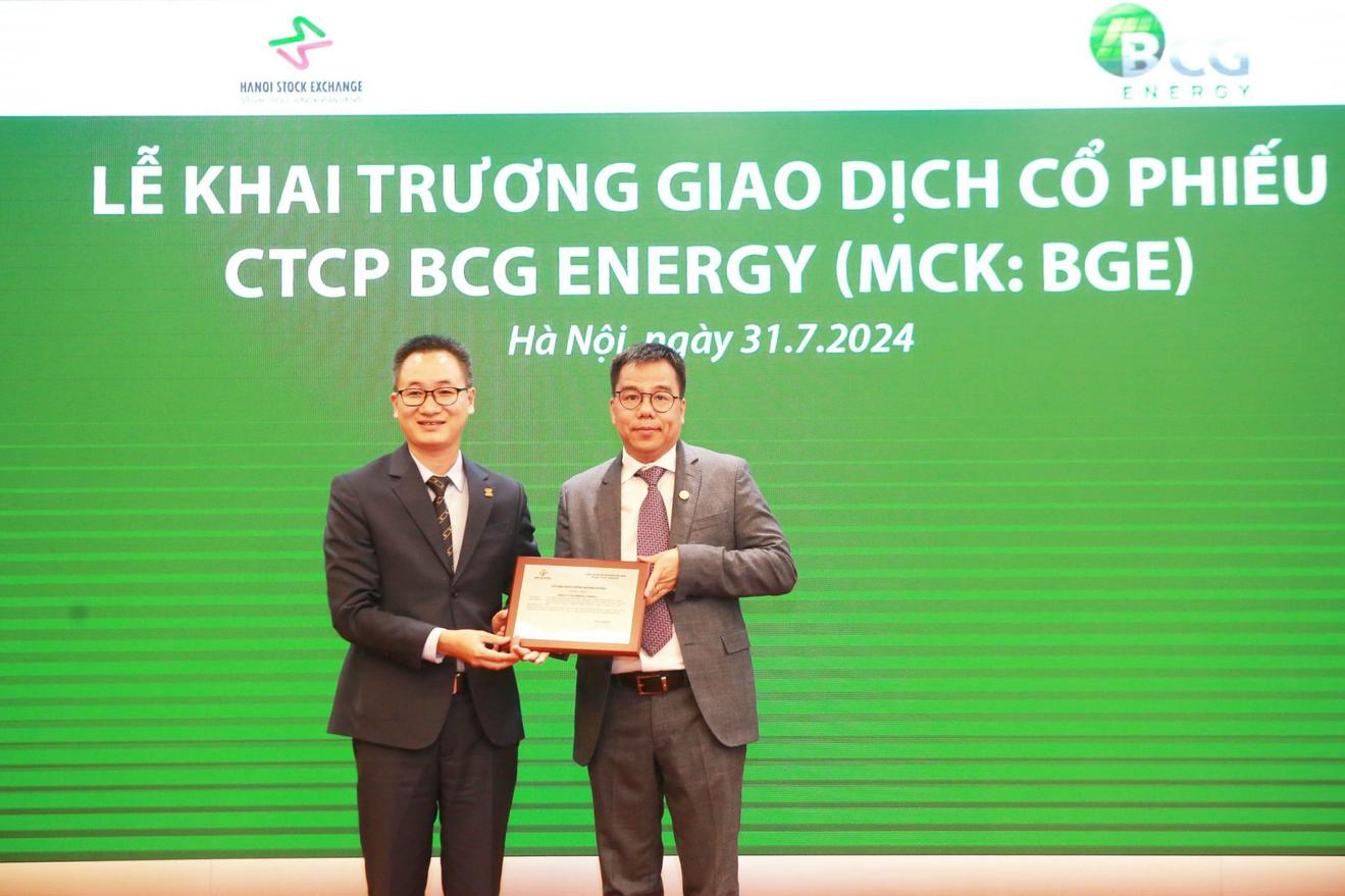 Cổ phiếu BGE của BCG Energy chính thức lên sàn UPCoM