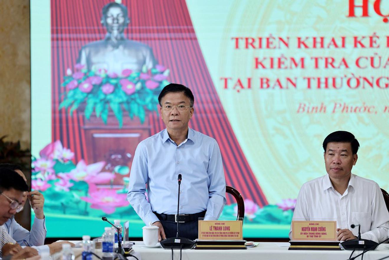Đoàn kiểm tra số 4 về phòng, chống tham nhũng, tiêu cực làm việc tại Bình Phước