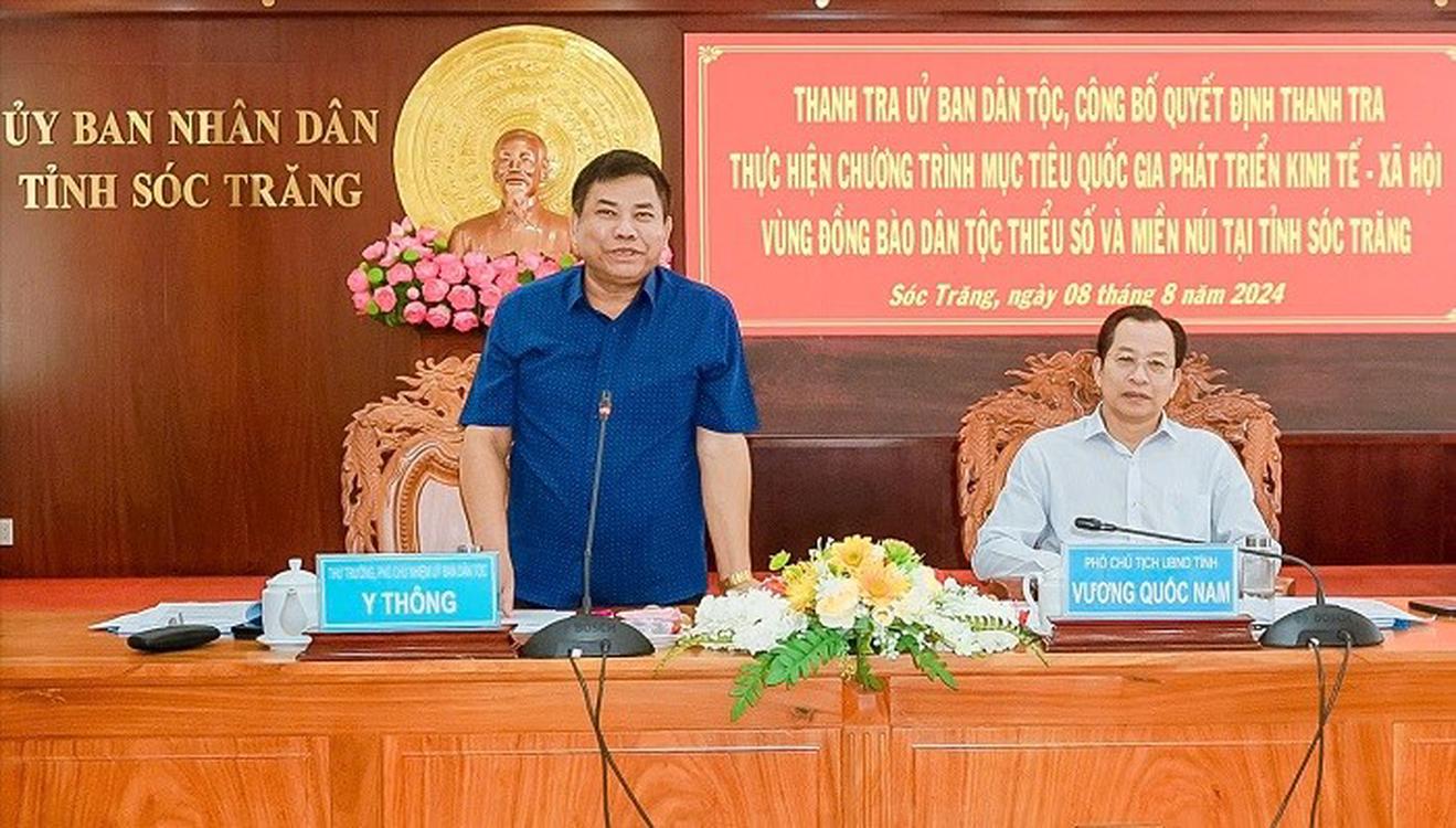 Thanh tra chuyên đề về Chương trình Mục tiêu quốc gia 1719 tại Sóc Trăng