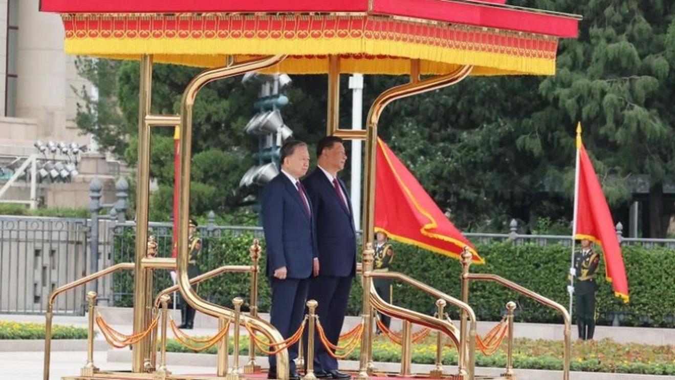Tổng Bí thư, Chủ tịch nước Trung Quốc Tập Cận Bình chủ trì Lễ đón chính thức Tổng Bí thư, Chủ tịch nước Tô Lâm