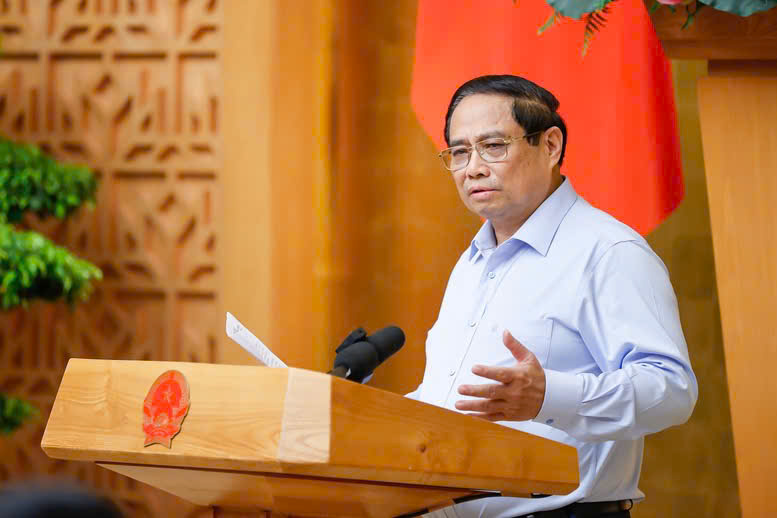 Thủ tướng Phạm Minh Chính nêu 5 yêu cầu với công tác xây dựng pháp luật, hoàn thiện các dự án luật. (Ảnh - VGP)