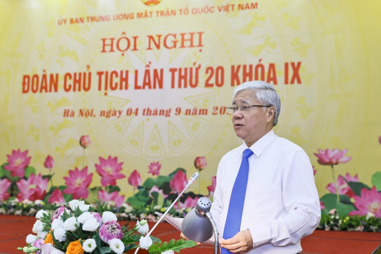 Hội nghị Đoàn Chủ tịch Ủy ban Trung ương Mặt trận Tổ quốc Việt Nam lần thứ 20