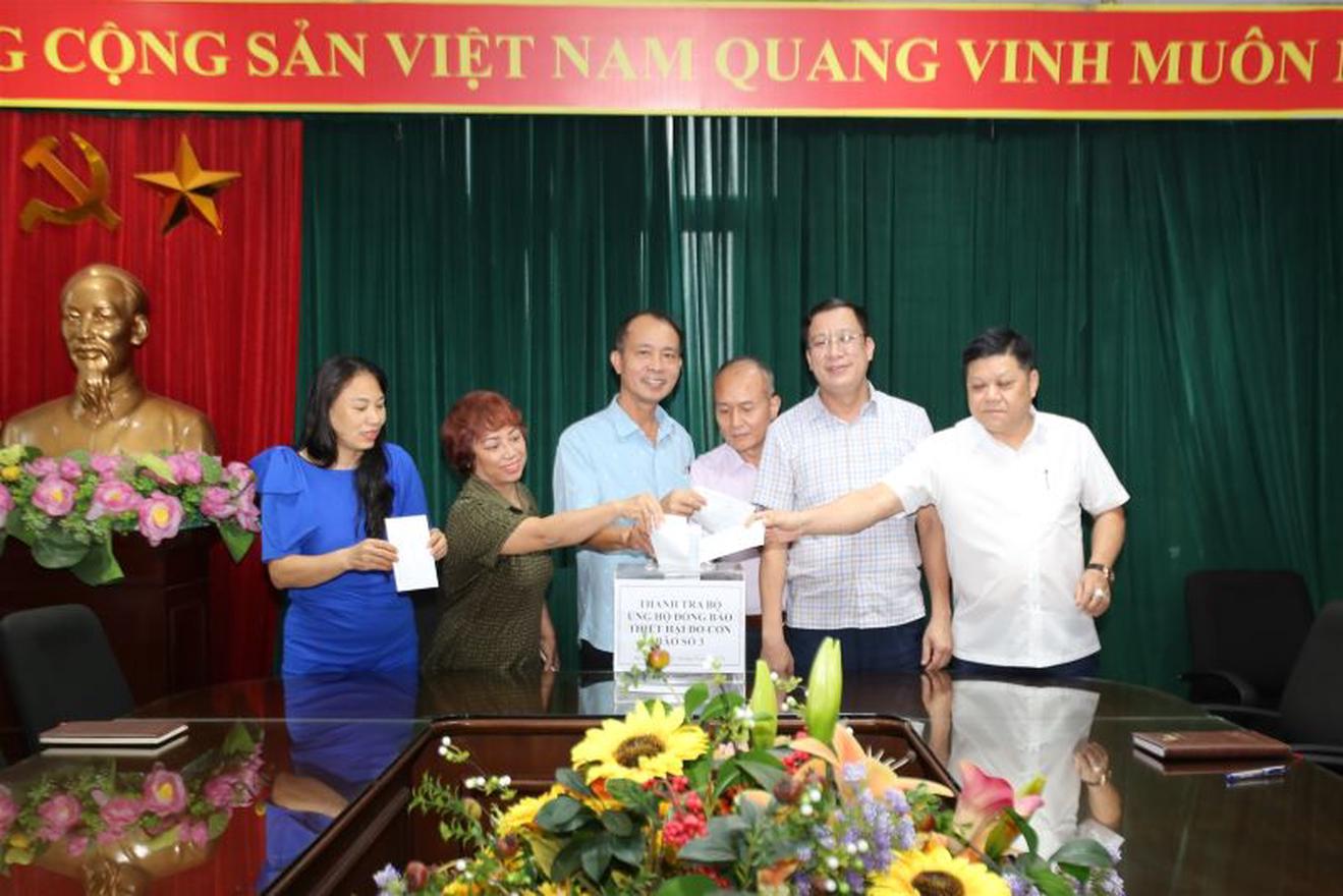 Thanh tra Bộ Văn hóa, Thể thao và Du lịch chung tay ủng hộ đồng bào bị thiệt hại do bão