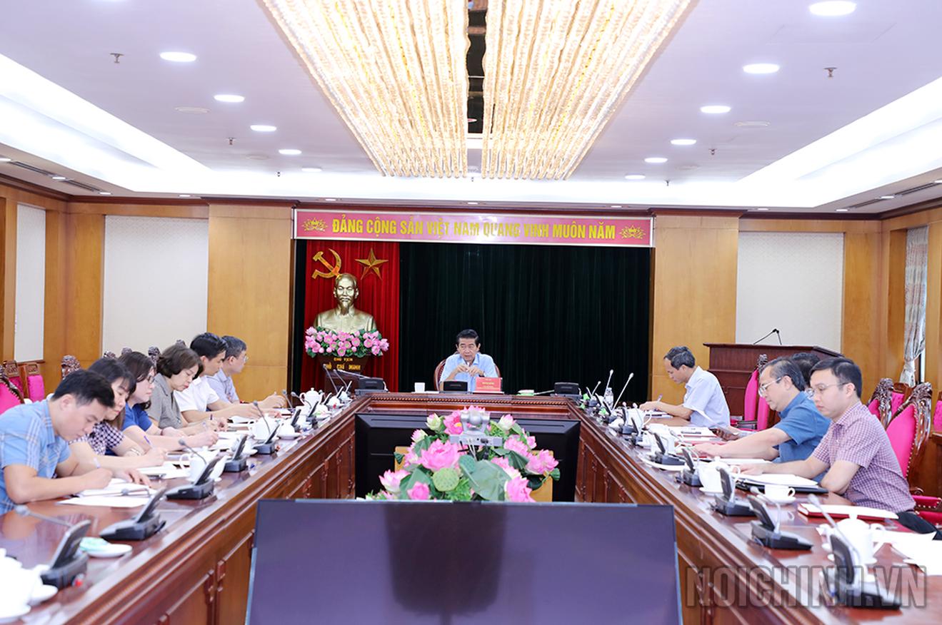 Kế hoạch hướng tới kỷ niệm 60 năm Ngày truyền thống ngành Nội chính Đảng