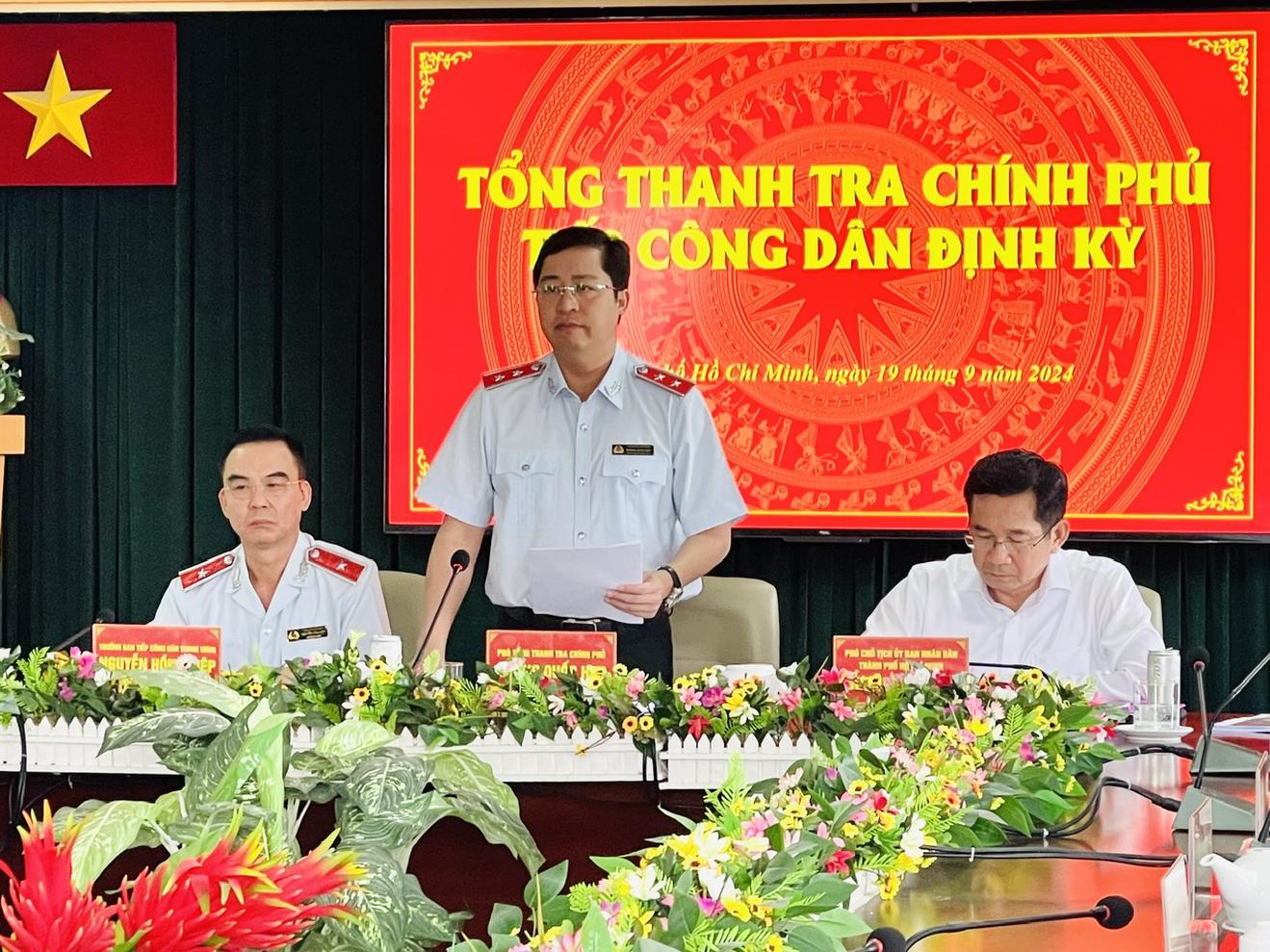 Phó Tổng Thanh tra Chính phủ tiếp công dân tại Thành phố Hồ Chí Minh