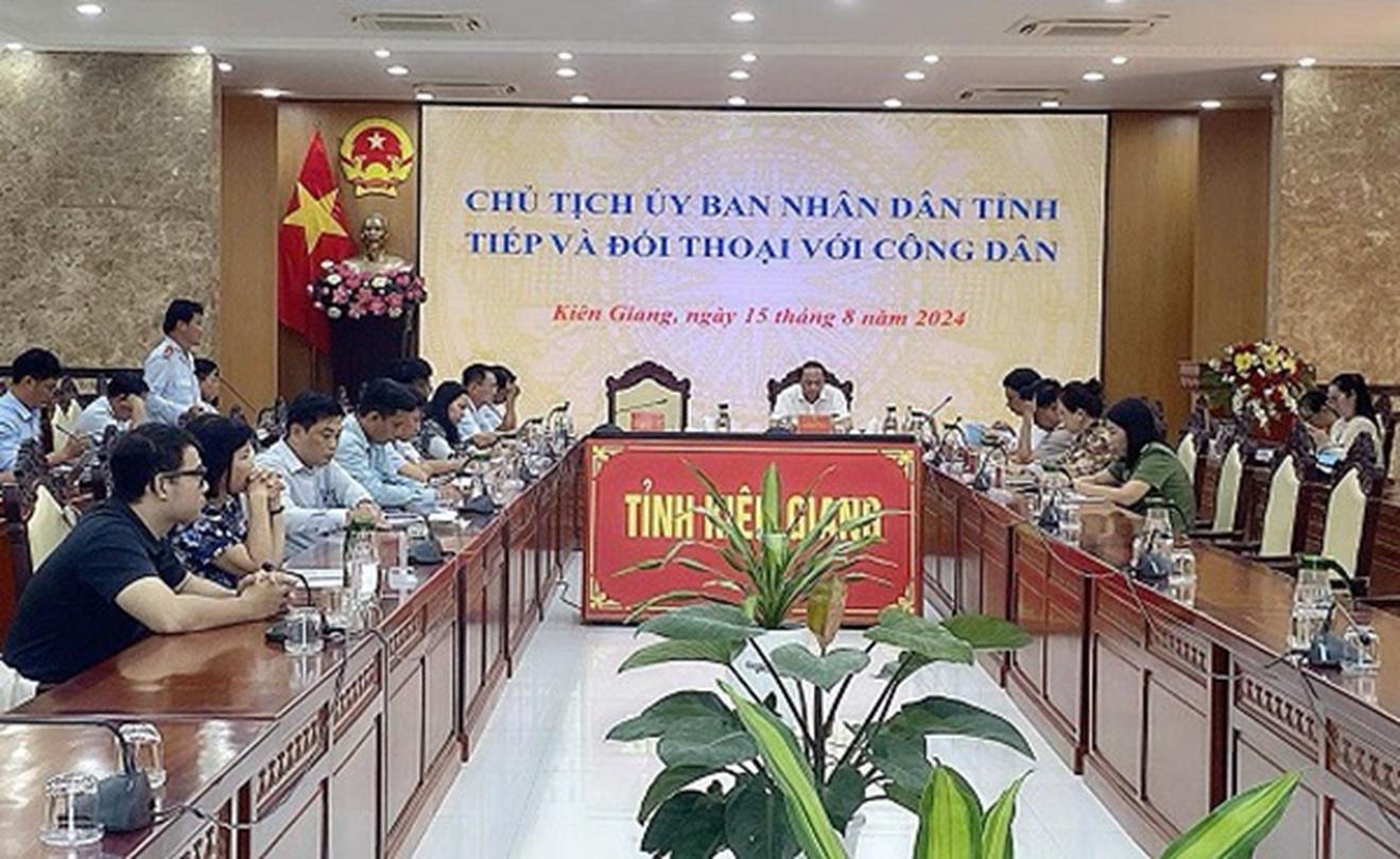 Chủ tịch UBND tỉnh Kiên Giang đối thoại giải quyết khiếu nại của công dân