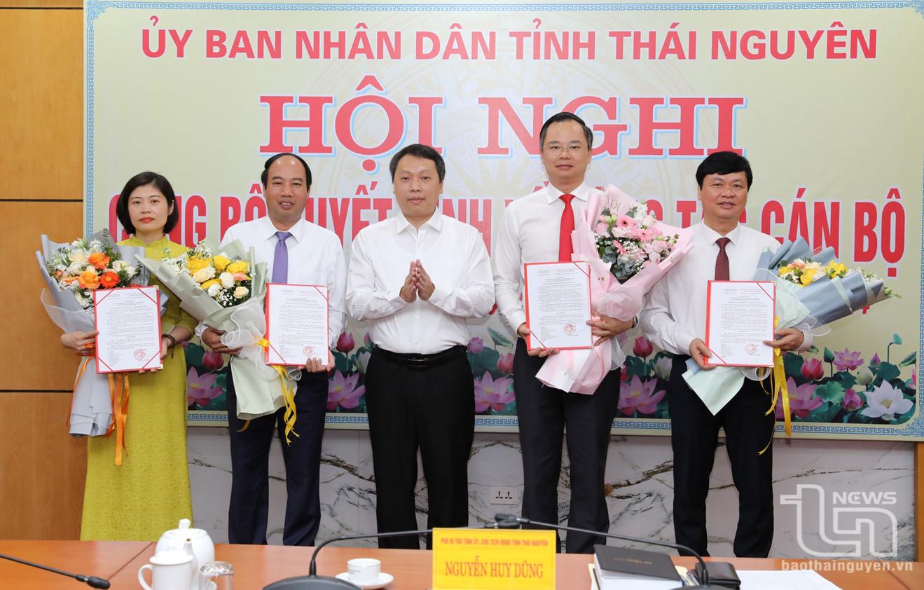 Thái Nguyên bổ nhiệm nữ Phó Chánh Thanh tra và ba Giám đốc Sở mới