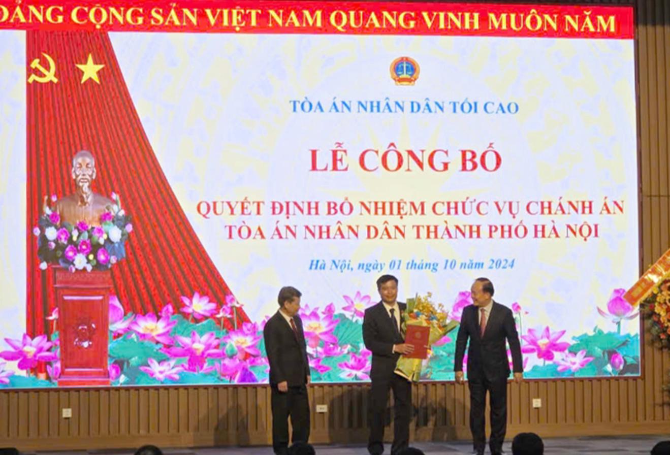 Ông Nguyễn Xuân Kỳ được bổ nhiệm làm Chánh án Tòa án nhân dân TP Hà Nội