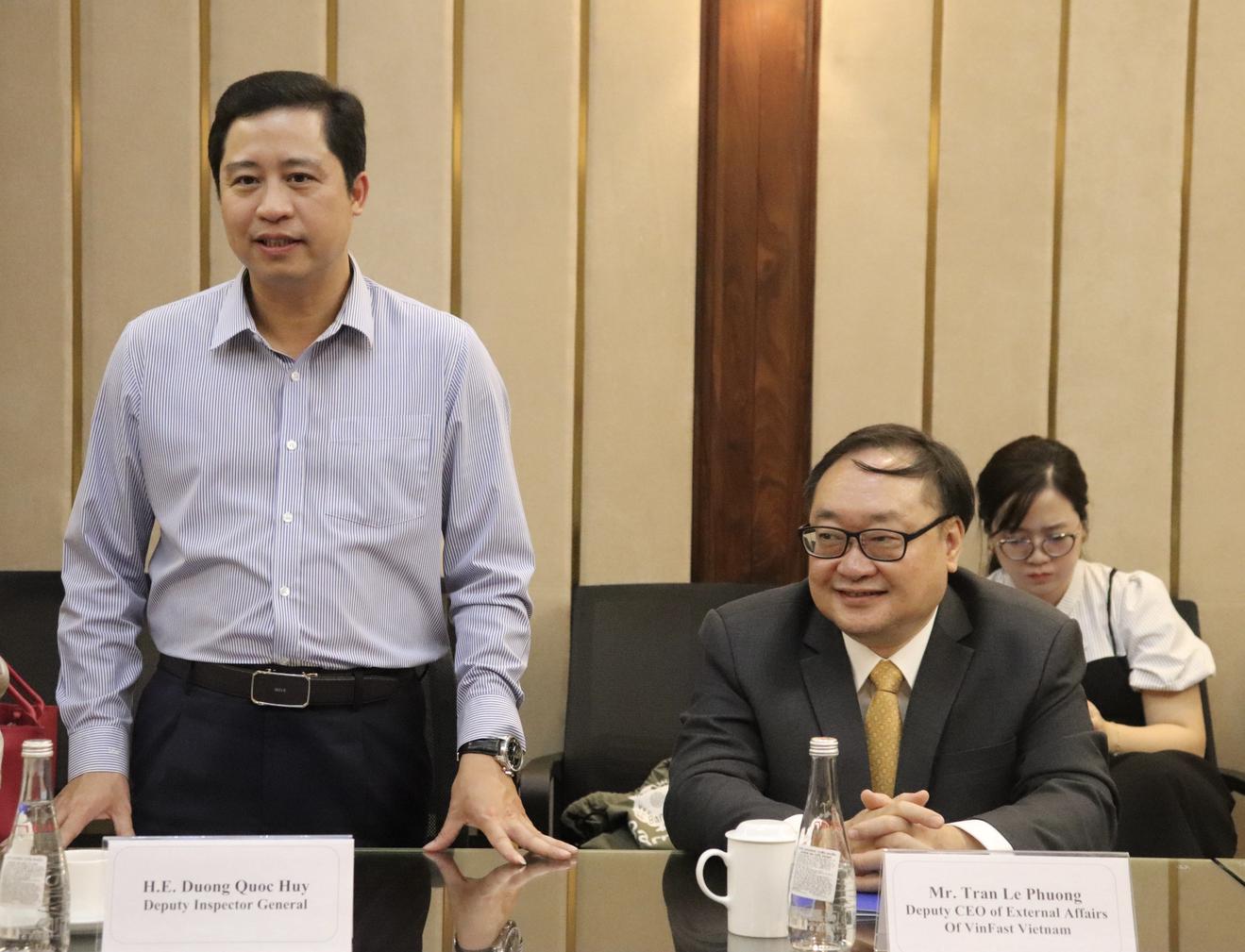 Đoàn Đại biểu cấp cao Cơ quan Giám sát hành chính Ai Cập thăm và làm việc tại VinFast