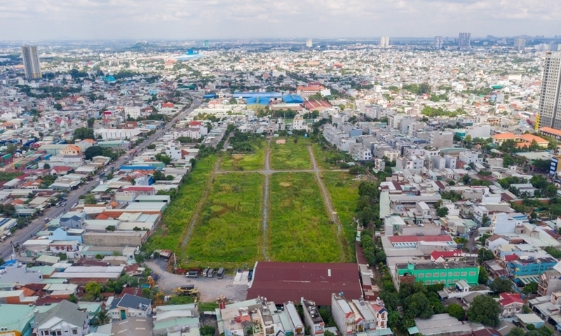 Dự án khu nhà ở thương mại đường sắt mở rộng ở thành phố Dĩ An, tỉnh Bình Dương. (ảnh - ITN)
