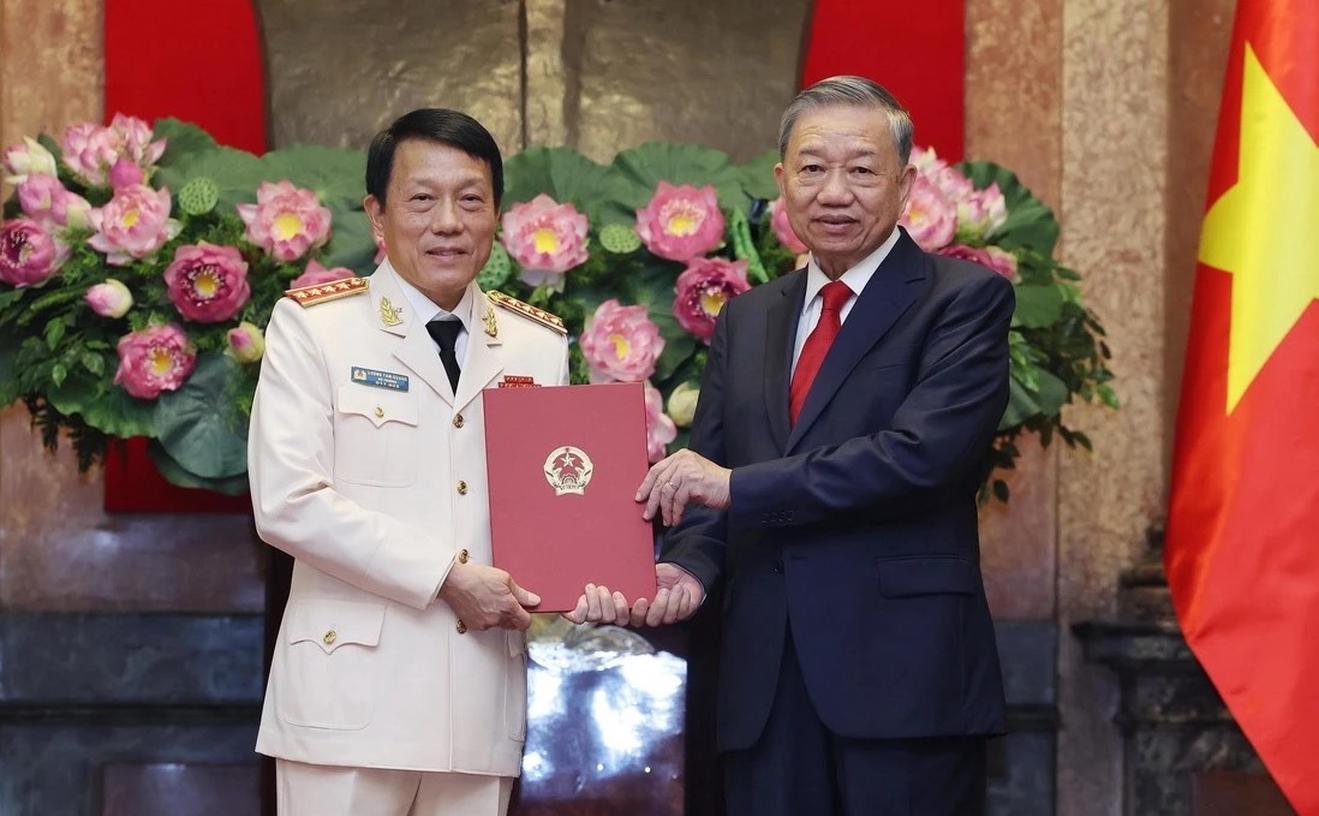 Thăng quân hàm Đại tướng cho Bộ trưởng Bộ Công an Lương Tam Quang
