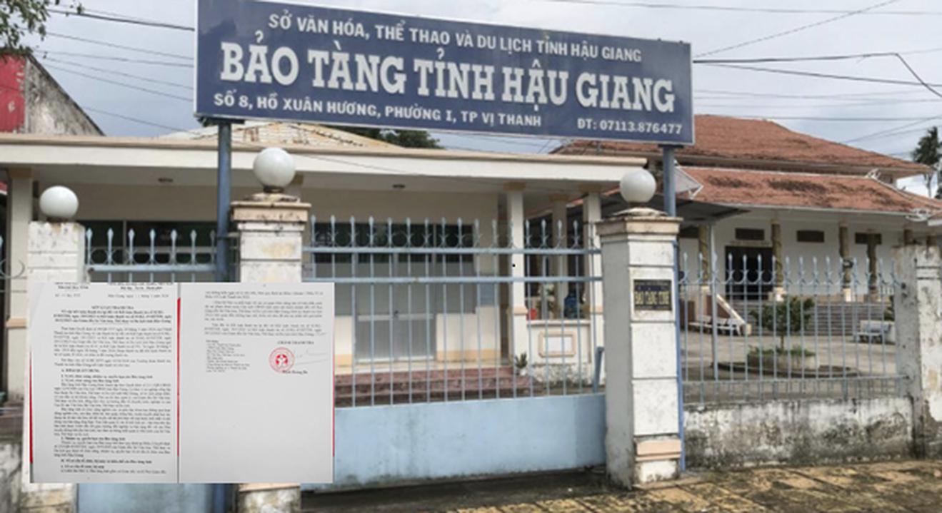 Chuyển hồ sơ sai phạm tại Bảo tàng tỉnh Hậu Giang cho Công an điều tra