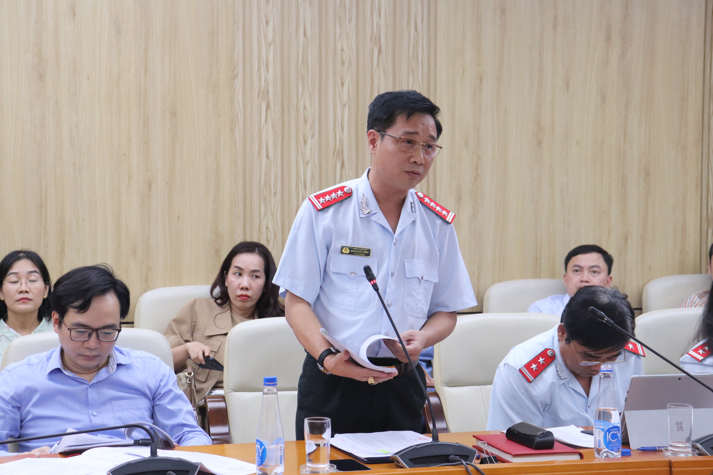 Ông Nguyễn Viết Cường, Phó Cục trưởng Cục II, Trưởng đoàn thanh tra đã công bố toàn văn kết luận thanh tra