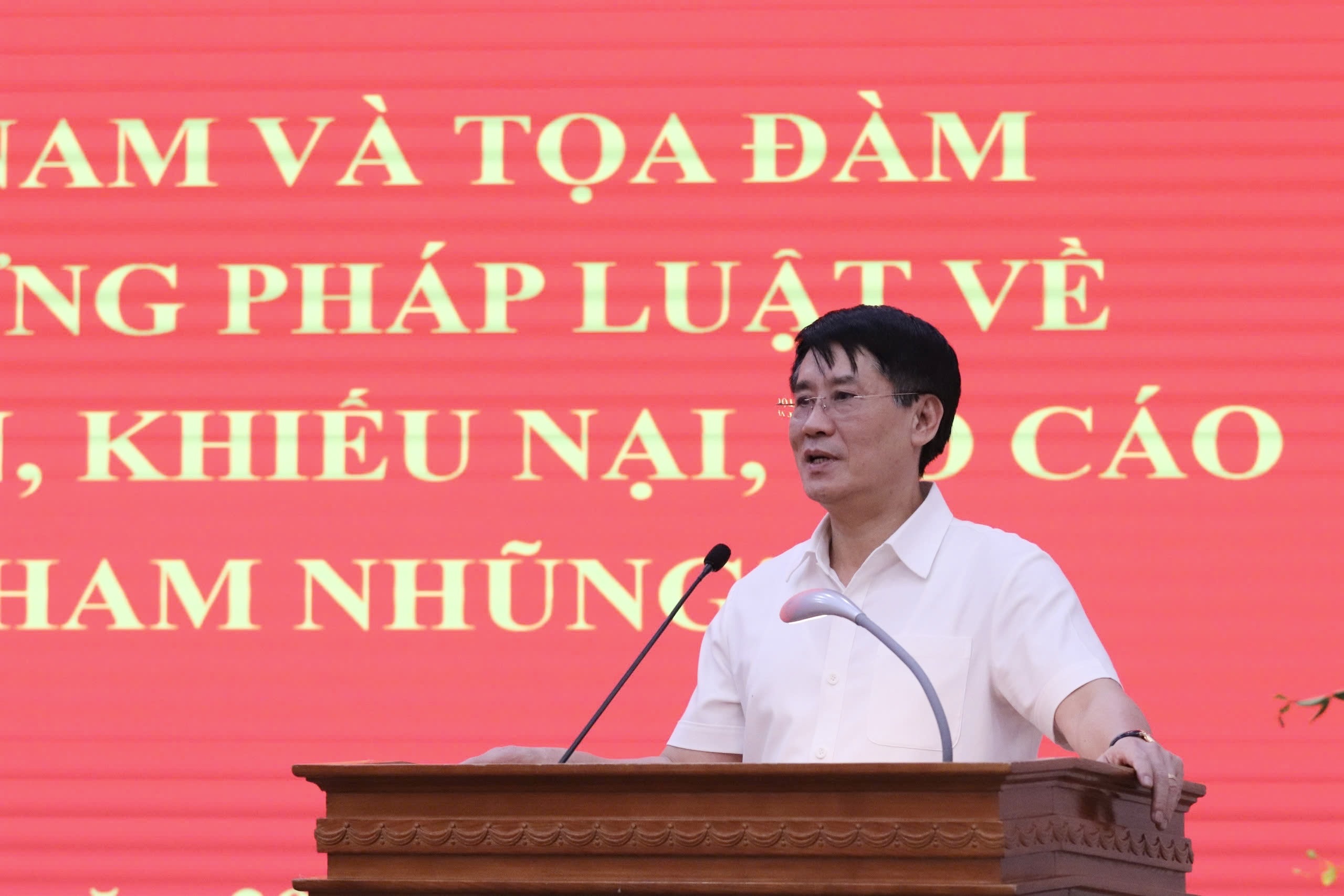 Phó Tổng Thanh tra Chính phủ Lê Sỹ Bảy hy vọng công tác pháp chế nói chung và công tác pháp chế  ngành Thanh tra nói riêng ngày càng phát triển. (Ảnh: D. Nguyễn)