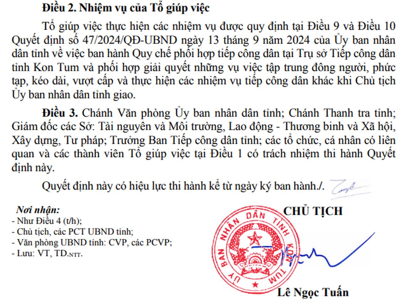Thành lập Tổ giúp việc tại ngày tiếp công dân định kỳ của Lãnh đạo tỉnh