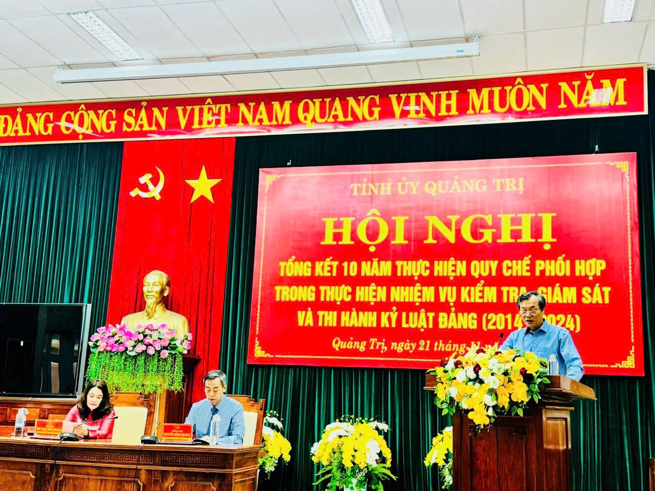 Phối hợp kiểm tra, giám sát và thi hành kỷ luật đảng tại Quảng Trị