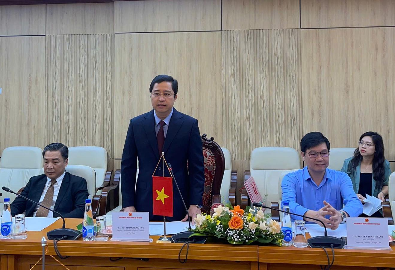 Thanh tra Chính phủ làm việc với Đoàn đại biểu Viện Đào tạo Thanh tra và Kiểm toán Hàn Quốc